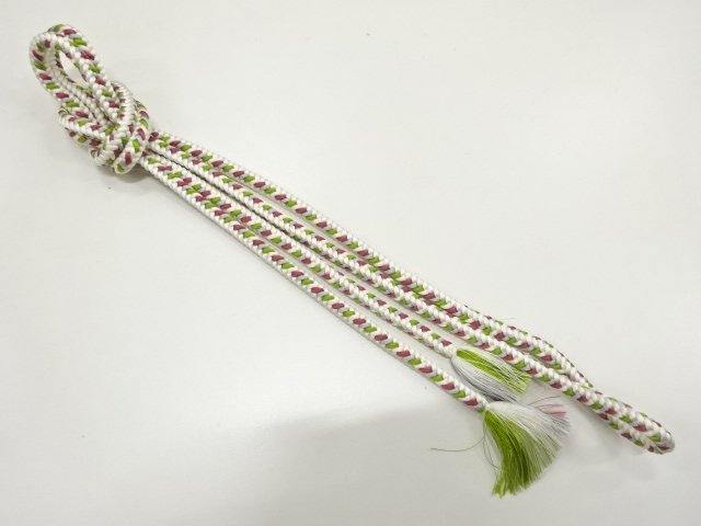 JAPANESE KIMONO / HAND-TIED OBIJIME CORD